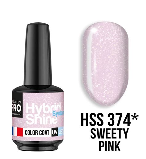 Sweety Pink Lakier Hybrydowy Hybrid Shine System Color Uv Led