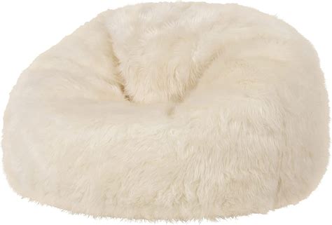 Icon Pouf Classique En Fausse Fourrure Soho Pouf Gros De Salon Pouf