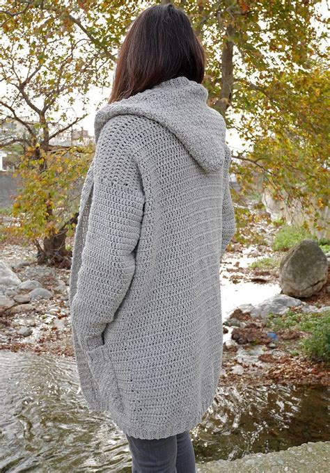 Crochet Hooded Cardigan Pattern Free