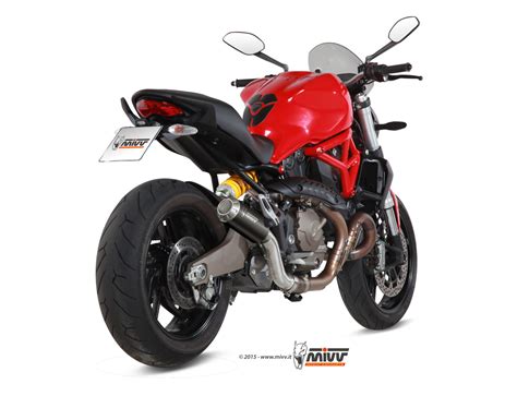 Scarico DUCATI MONSTER 821 Mivv MK3 Inox Nero D 030 SM3B Mivv