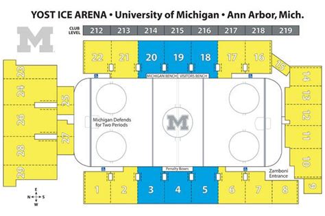 Yost Ice Arena Seating Chart