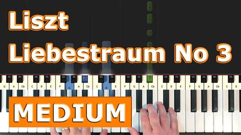 Liszt Liebestraum No 3 Love Dream Piano Tutorial YouTube