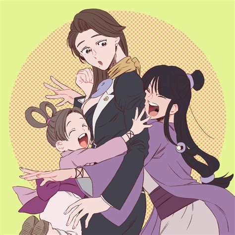 Maya Fey Mia Fey And Pearl Fey Ace Attorney Drawn By Emergency