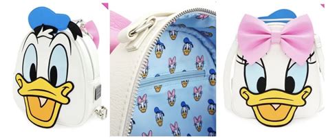 New Donald And Daisy Reversible Loungefly Mini Backpack Inside The Magic