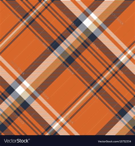 Orange Check Plaid Seamless Pattern Royalty Free Vector