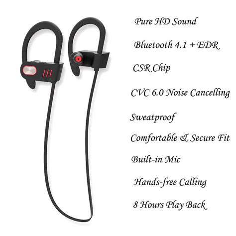 Wireless Sports Bluetooth Headphones with Noise Cancelling