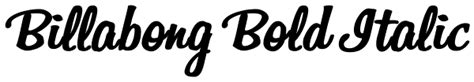 Font Spy | Billabong Font