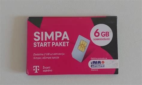 Sim Kartica Simpa Start Paket Mobitel Broj