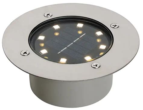 Buitenlamp Set Van Grondspots Staal Incl Led Ip Solar Terry