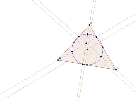 Simple Nine Point Circle