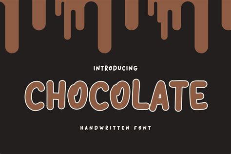 Chocolate Font By Brown Cupple Fonts · Creative Fabrica