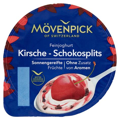 Mövenpick csokoládés meggy tejszínes joghurt gyümölcskészítménnyel 150