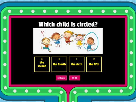 Ordinal Numbers Gameshow Quiz