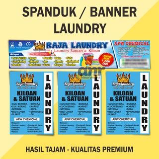 Jual Cetak Spanduk Banner Laundry Murah Free Desain Premium Shopee