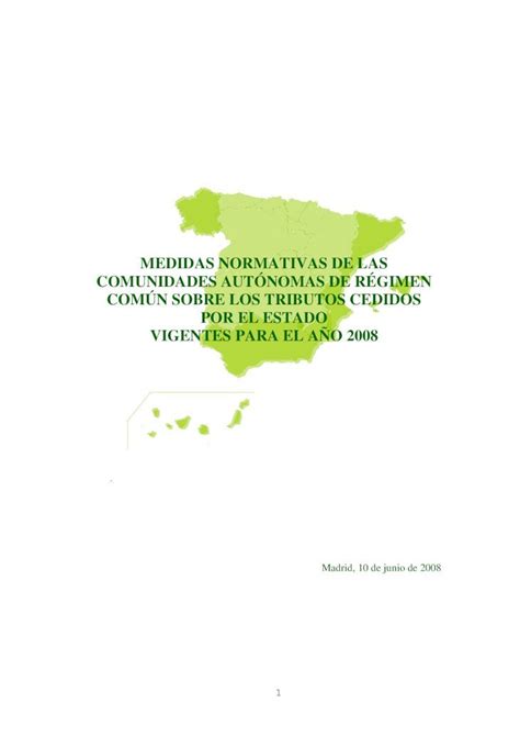 PDF MEDIDAS NORMATIVAS DE LAS COMUNIDADES AUTONOMAS Título II de la