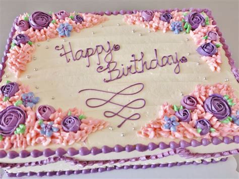 Dolcelli Food Specialties: Rectangular Birthday Cakes