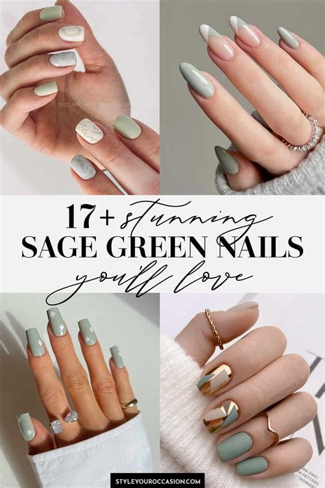 17 Gorgeous Sage Green Nails To Inspire Your Next Manicure Artofit