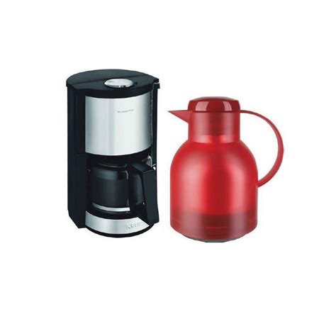 Krups Filterkaffeemaschine KM3210 Kaffeemaschine schwarz + Isolierkanne ...