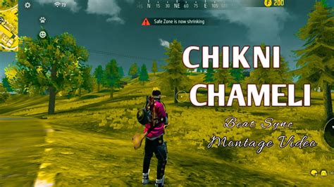 CHIKNI CHAMELI BEST BEAT SYNC MONTAGE Free Fire YouTube