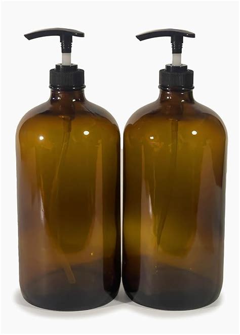 Amazon Vivaplex 2 Large 32 Oz Empty Amber Glass Bottles With