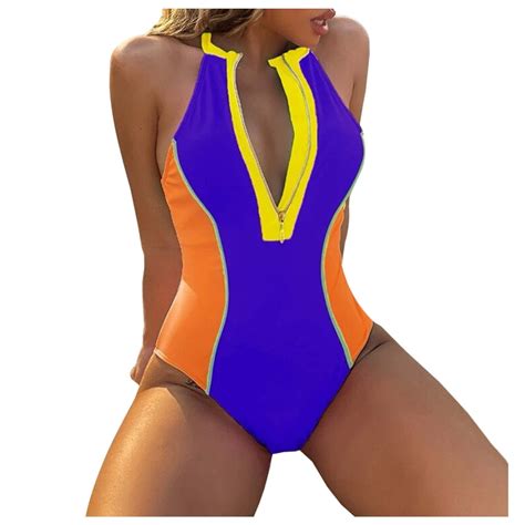 Celivon One Piece Swimsuit For Women Ice Silk Plunging V Neck Sexy High Cut S Bathing Suit Hot