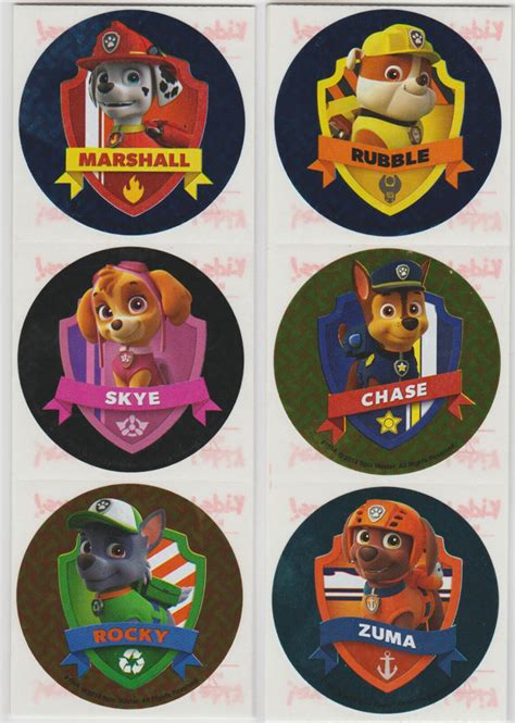 25 licensed Paw Patrol Badge Stickers, 2.5 X 2.5, Party Favors - Etsy