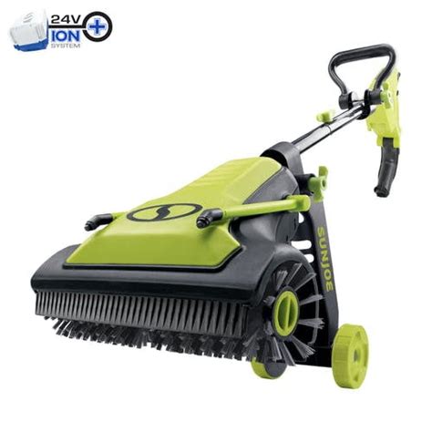 Sun Joe 24v Psc Ct 24 Volt Ion Cordless Patio Cleaner Kit Nylon Bristle Brushes Dual Spray