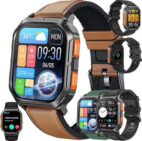 Smartwatch Uomo Chiamata Bluetooth E Risposta Vivavoce 2 01 Smart