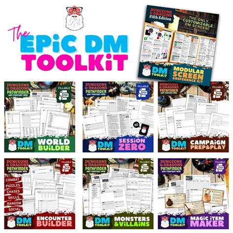 Dnd Epic DM Bundle Dungeons Dragons Pathfinder DM Toolkit DM Screen