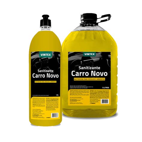 Aromatizante Sanitizante Cheirinho Carro Novo 1 5L Vintex UP CARSHOP