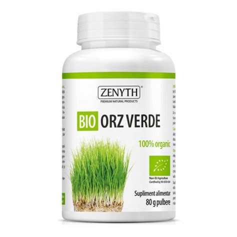 Orz Verde Pulbere Bio G Zenyth Pharmaceuticals Naturisti Ro