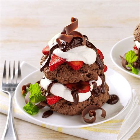 Chocolate Strawberry Shortcakes Recipe How To Make It