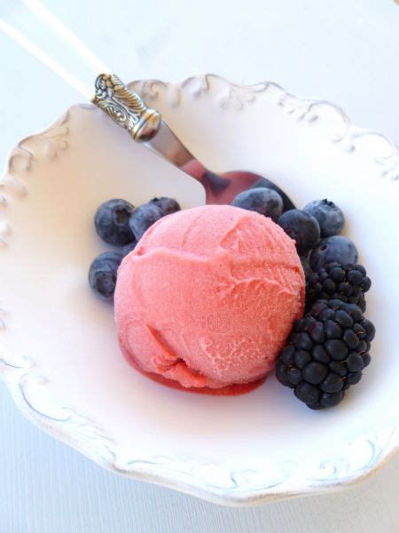 Sorbet Aux Fraises M Res Et Myrtilles Du March Voyage Gourmand