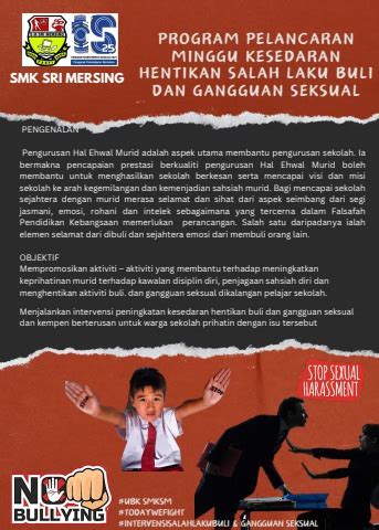 BUKU PROGRAM KESEDARAN SALAH LAKU BULI DAN GANGGUAN SEKSUAL SMKSM