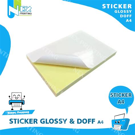 Jual Kertas Sticker Chromo Glossy Hvs Doff Ukuran A4 Untuk Label Pengiriman Online Thank You