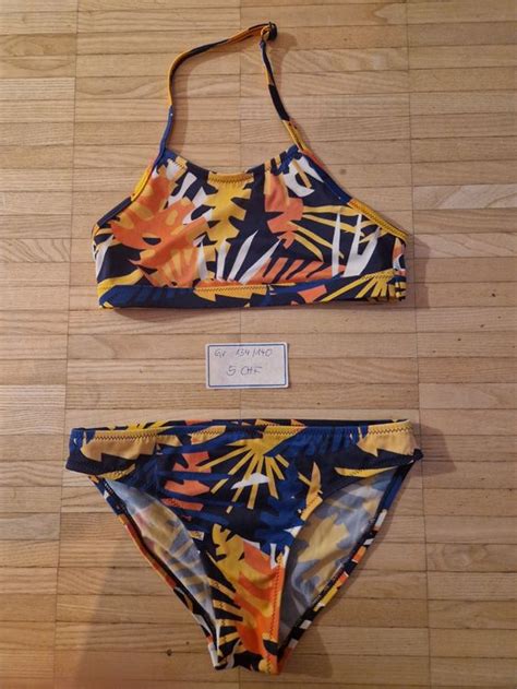 Mädchen Bikini Neckholder bunt Gr 134 140 Kaufen auf Ricardo