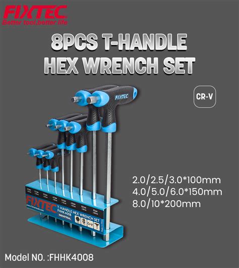 Fixtec Pcs T Handle Hex Wrench Set