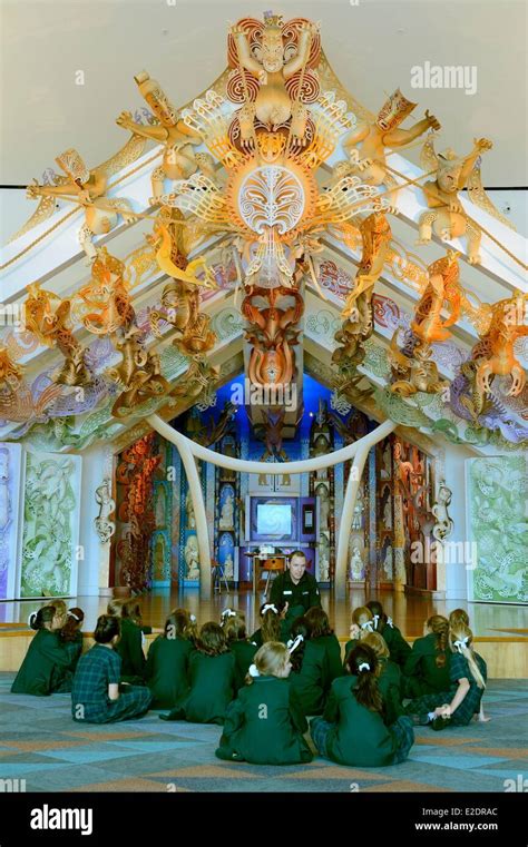 New Zealand North Island Wellington The Te Marae Meeting Place In The