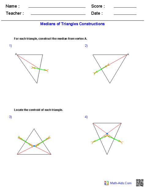 Geometry Constructions Worksheet Pdf