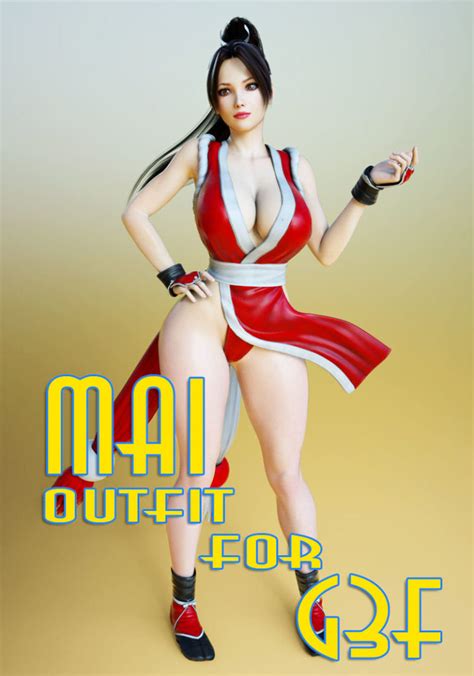 Mai Shiranui Outfit For G3F Guhzcoituz Daz Poser Content