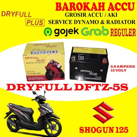 Jual AKI MOTOR SUZUKI SHOGUN 125 DRYFULL PLUS DFTZ5S DFTZ 5S 3 5 AH