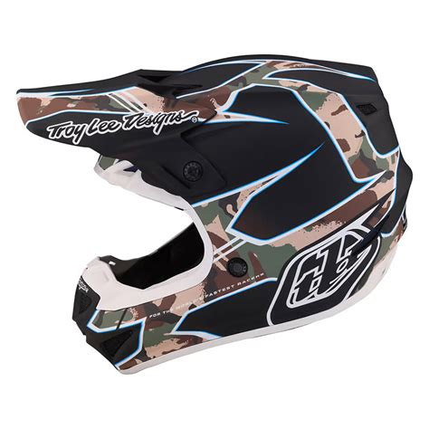 Troy Lee Designs Se Polyacrylite Matrix Camo Black Tld