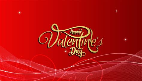 Happy Valentine's Day february 14 Banner Greeting Card with glossy ...