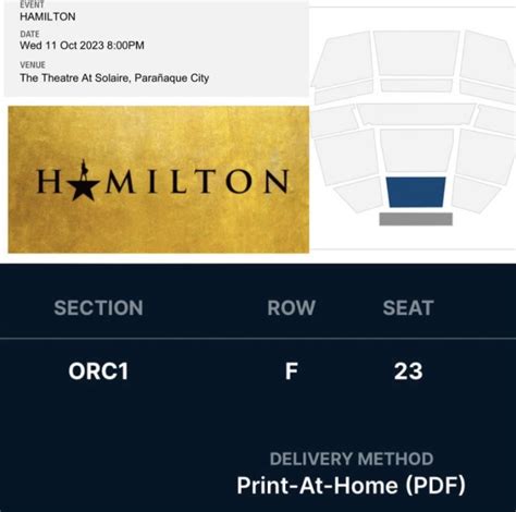 HAMILTON TICKETS on Carousell