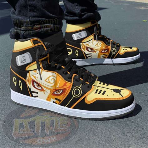 Naruto Nine Tails Shoes Naruto Chakra Mode Anime JD1 Boot Sneakers