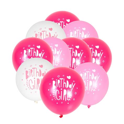 Pink Happy Birthday Latex Balloons 10 Pack | Hobbycraft