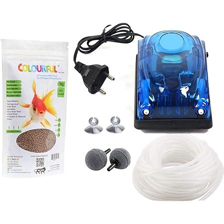 COLOURFUL Aquarium Air Pump Double Aerator Oxygen Pump For