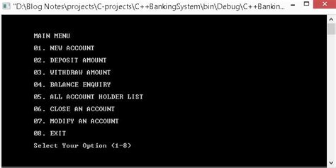 Bank Management System Project With C