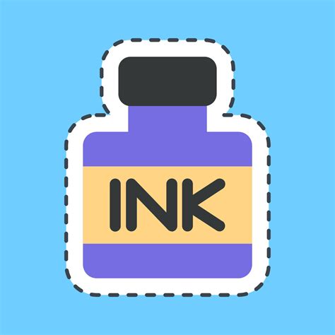 Sticker line cut ink. Indonesian general election elements. Good for ...