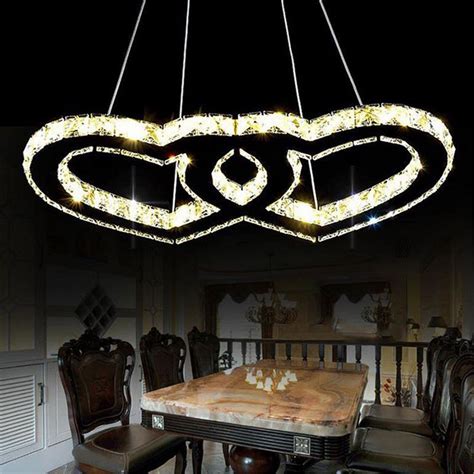 Buyable Pin 2017 New Design Led Pendant Lights Modern Crystal Heart